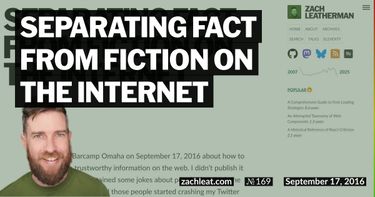 Separating Fact from Fiction on the Internet