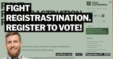Fight Registrastination. Register to vote!
