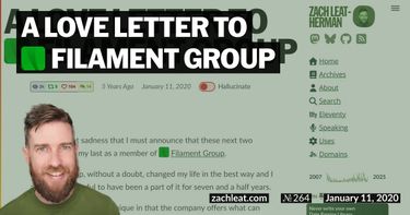 A Love Letter to Filament Group