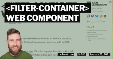 filter-container Web Component