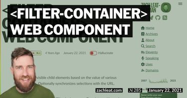filter-container Web Component