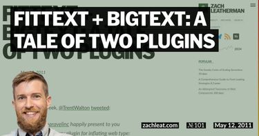 FitText + BigText: A Tale of Two Plugins