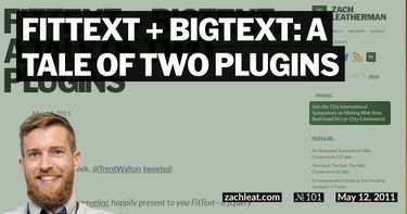 FitText + BigText: A Tale of Two Plugins
