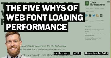 The Five Whys of Web Font Loading Performance