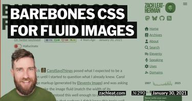 Barebones CSS for Fluid Images