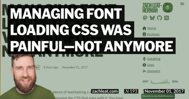 OpenGraph image for zachleat.com/web/font-loading-classes/