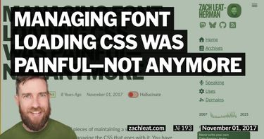 Managing Font Loading CSS Was Painful—Not Anymore