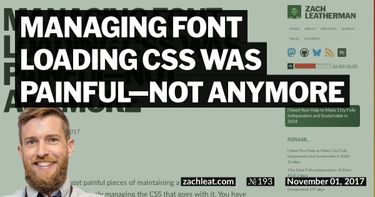 Managing Font Loading CSS Was Painful—Not Anymore