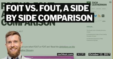 FOIT vs. FOUT, a Side by Side Comparison