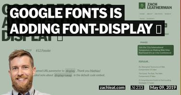 Google Fonts is Adding font-display 🎉