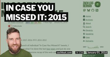 In Case You Missed It: 2015