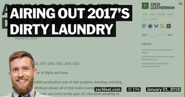 Airing Out 2017’s Dirty Laundry