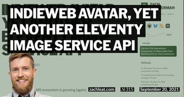 IndieWeb Avatar, yet another Eleventy Image Service API
