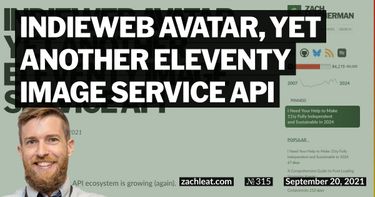 IndieWeb Avatar, yet another Eleventy Image Service API