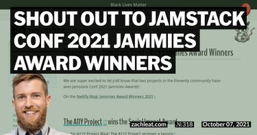 Shout out to Jamstack Conf 2021 Jammies Award Winners