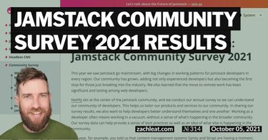 Jamstack Community Survey 2021 Results