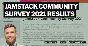 Jamstack Community Survey 2021 Results