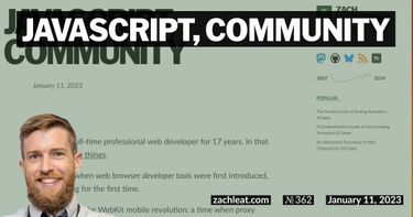 JavaScript, Community