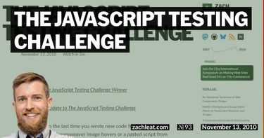 The JavaScript Testing Challenge