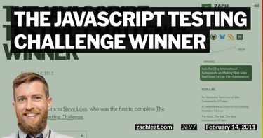 The JavaScript Testing Challenge Winner