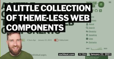 A little collection of theme-less Web Components