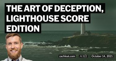 OpenGraph image for https://www.zachleat.com/web/lighthouse-deception/