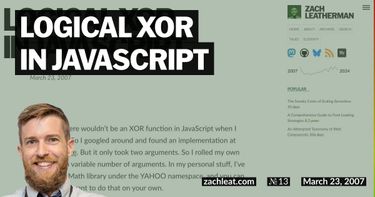 Logical XOR in JavaScript