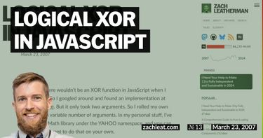 Logical XOR in JavaScript