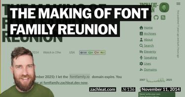 The Making of fontfamily.io
