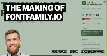 The Making of fontfamily.io
