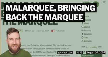 maLArquee, Bringing Back the Marquee