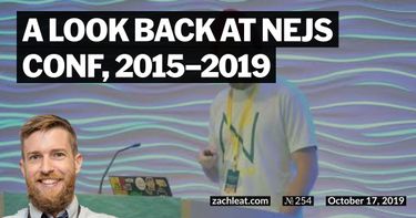 A look back at NEJS CONF, 2015–2019