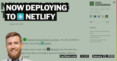 Now Deploying to Netlify