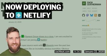 Now Deploying to Netlify