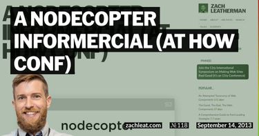 A Nodecopter Informercial (at HOW Conf)
