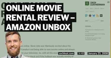 Online Movie Rental Review &#8211; Amazon Unbox