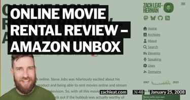 Online Movie Rental Review &#8211; Amazon Unbox