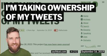 I’m Taking Ownership of My Tweets