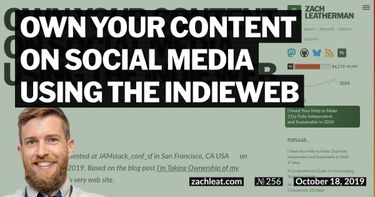 Own Your Content on Social Media Using the IndieWeb
