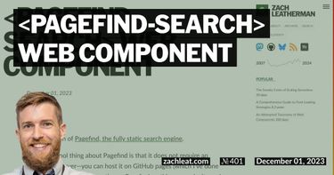 pagefind-search Web Component