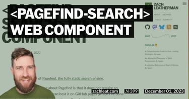 pagefind-search Web Component