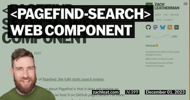 pagefind-search Web Component