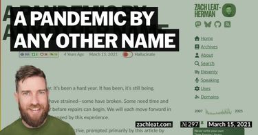 A Pandemic By Any Other Name