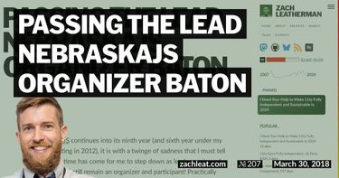 Passing the Lead NebraskaJS Organizer Baton