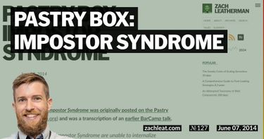 Pastry Box: Impostor Syndrome