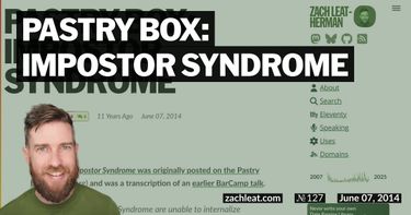 Pastry Box: Impostor Syndrome