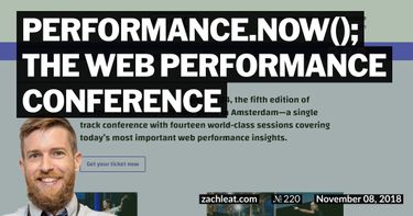 performance.now(); the Web Performance Conference