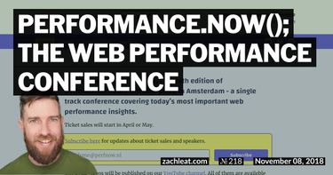 performance.now(); the Web Performance Conference