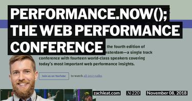 performance.now(); the Web Performance Conference