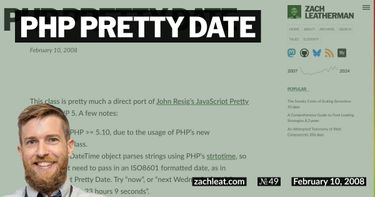 PHP Pretty Date